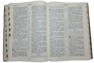 Библия 085 TI настольная, подарочная, голубой футляр