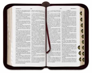 English Russian Parallel Bible (KJV), Zipper -  Англо-Русская Параллельная Библия, Авторизованная Версия KJV - Синодальное Издание, замок, бордовая, малый формат